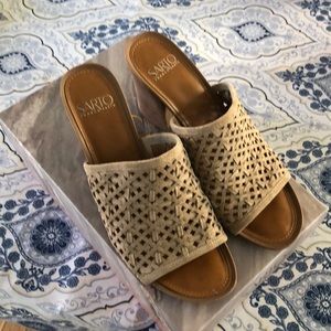 Franco Sarto Suede Slides - Size 8